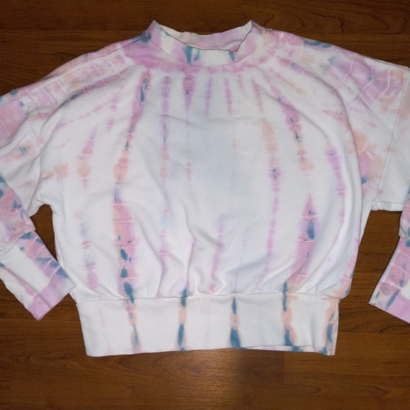 NWOT Old Navy Tie Dye Cropped Pullover - Picture 3 of 3
